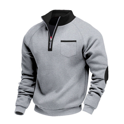 AVELYN LONDON™ | Fleece Pullover with Half Zip for Men