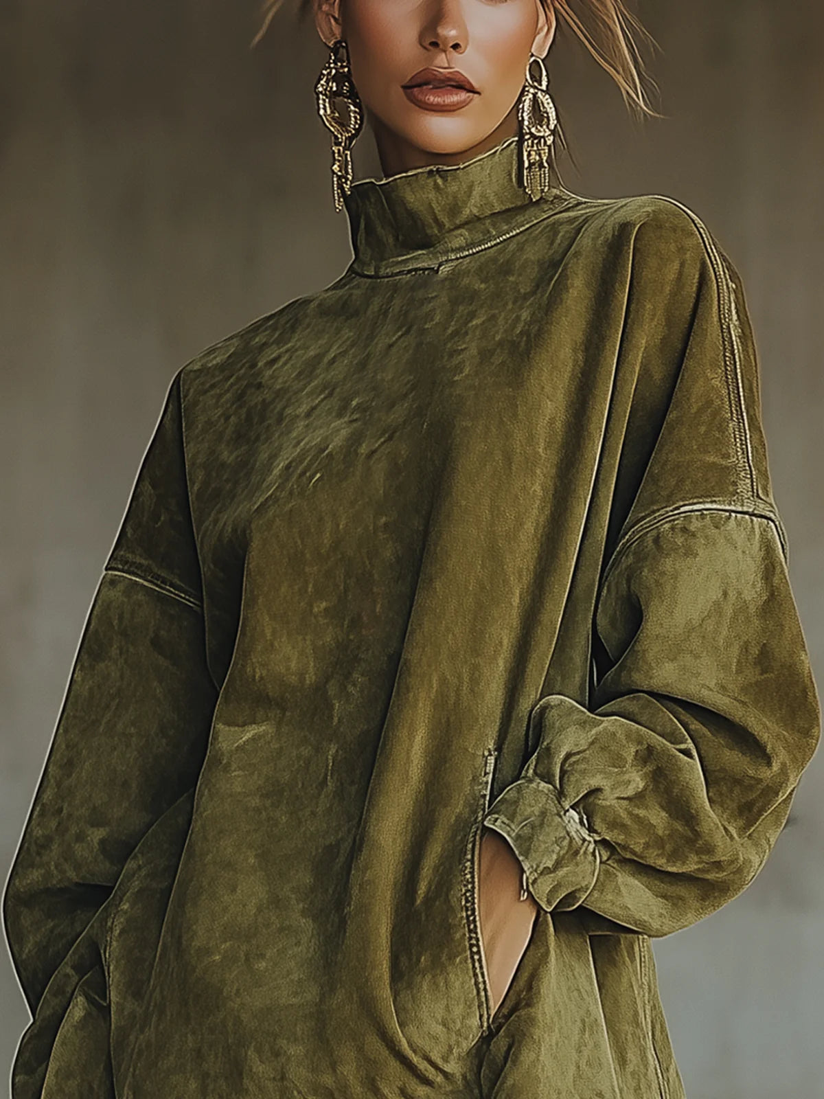 Avelyn™ | Suede Tunic Dress with Fringes Darcie