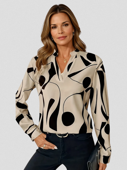 June | LYRA SATIN LOOK BLOUSE