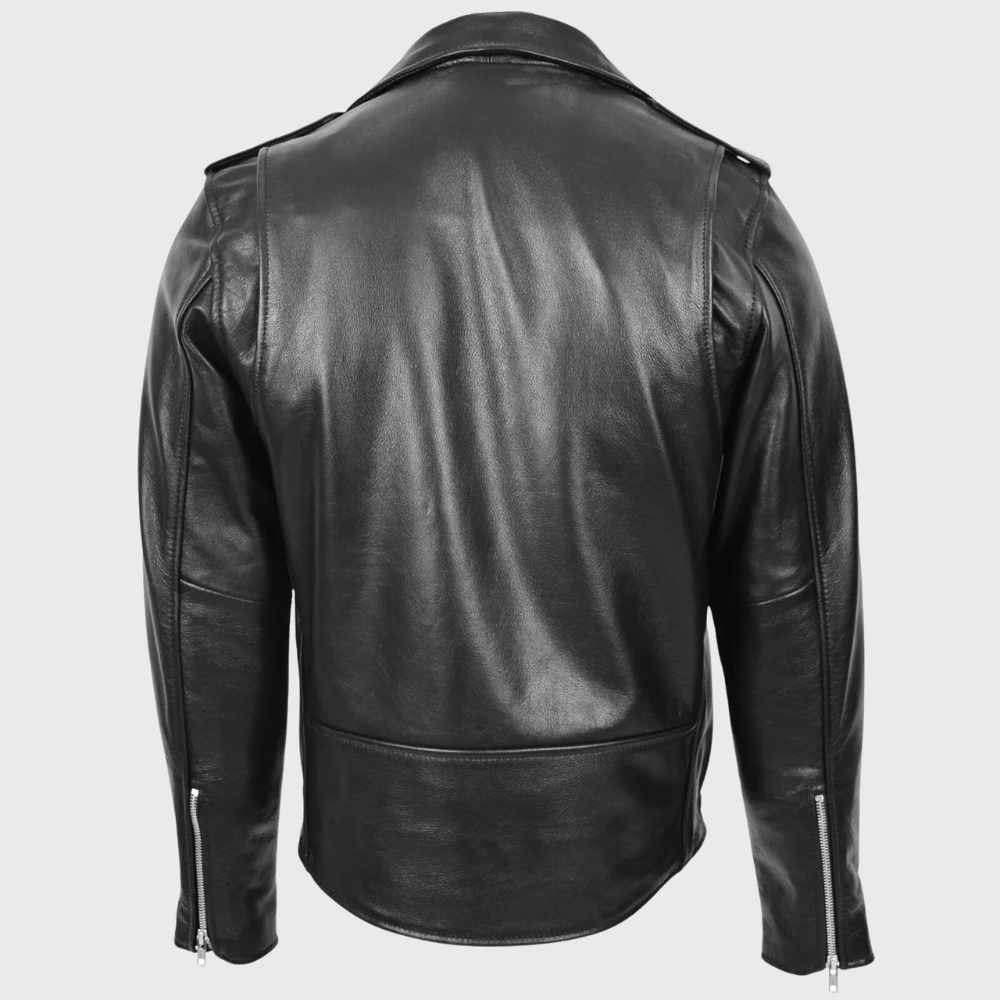 Dex™ | Leather Jacket with Zip Fastening