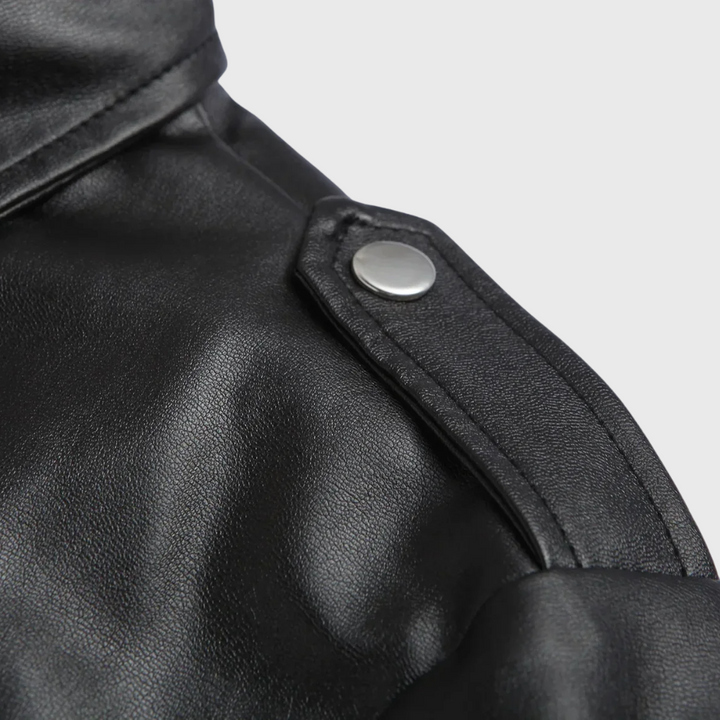 Dex™ | Leather Jacket with Zip Fastening
