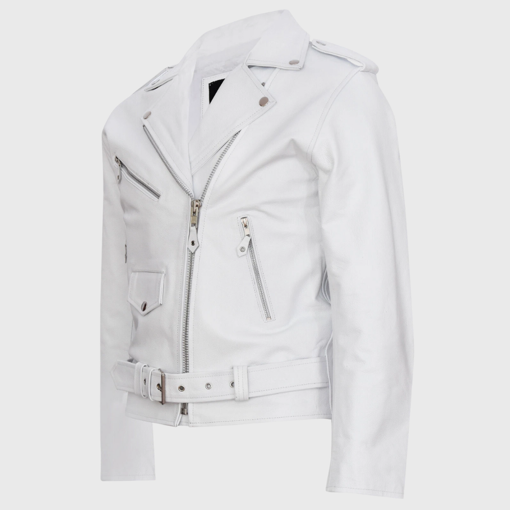 Dex™ | Leather Jacket with Zip Fastening