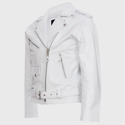 Dex™ | Leather Jacket with Zip Fastening