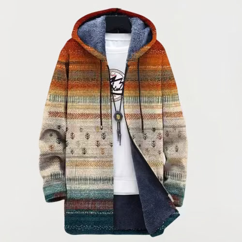 Ava | Striped Hooded Sweatshirt for Autumn