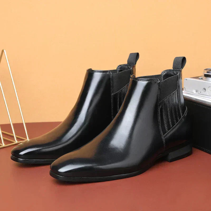 Peyton | Synthetic Leather Ankle Boots