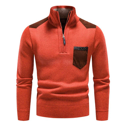 AVELYN LONDON™ | Men's Fleece Pullover with Zip