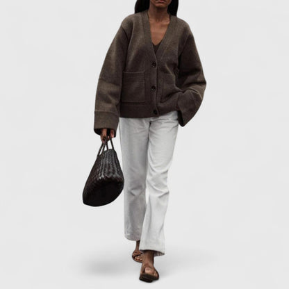 Bella – V-Neck Knitted Cardigan