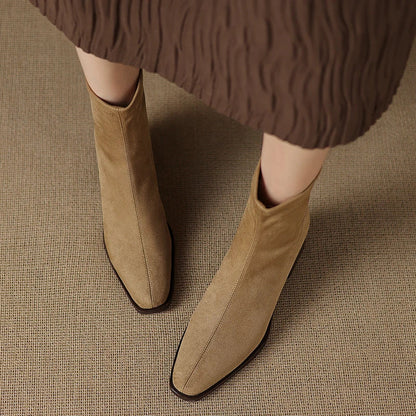 Iwona | Elegant Suede Ankle Boots