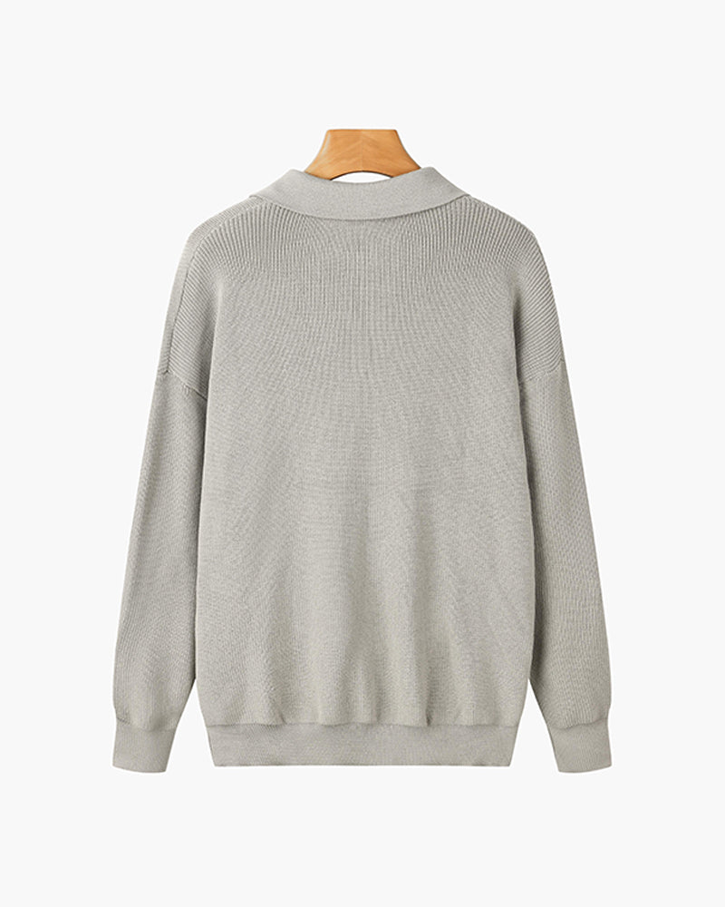 AVELYN LONDON™ | Half-Zip Polo Jumper