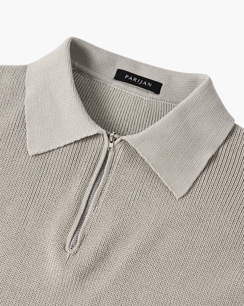 AVELYN LONDON™ | Half-Zip Polo Jumper