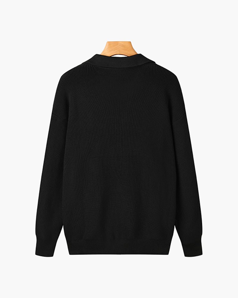 AVELYN LONDON™ | Half-Zip Polo Jumper