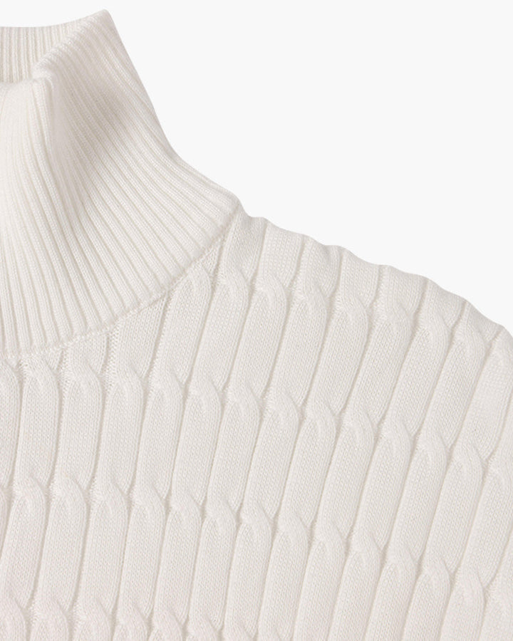 AVELYN LONDON™ | Wavy Half-Zip Sweater