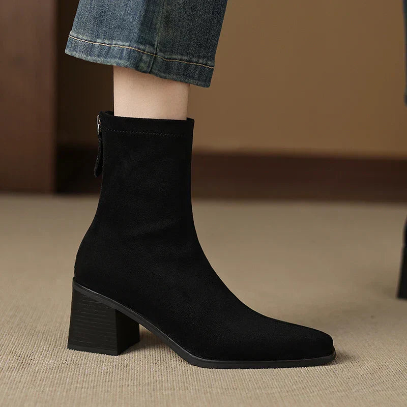 Iwona | Elegant Suede Ankle Boots