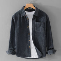 Viktor | Long sleeved shirt in corduroy