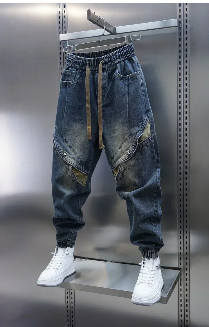 Laurent™ | Baggy Denim Trousers with Belt