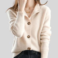 June | Claire | Retro-Style Cashmere Cardigan