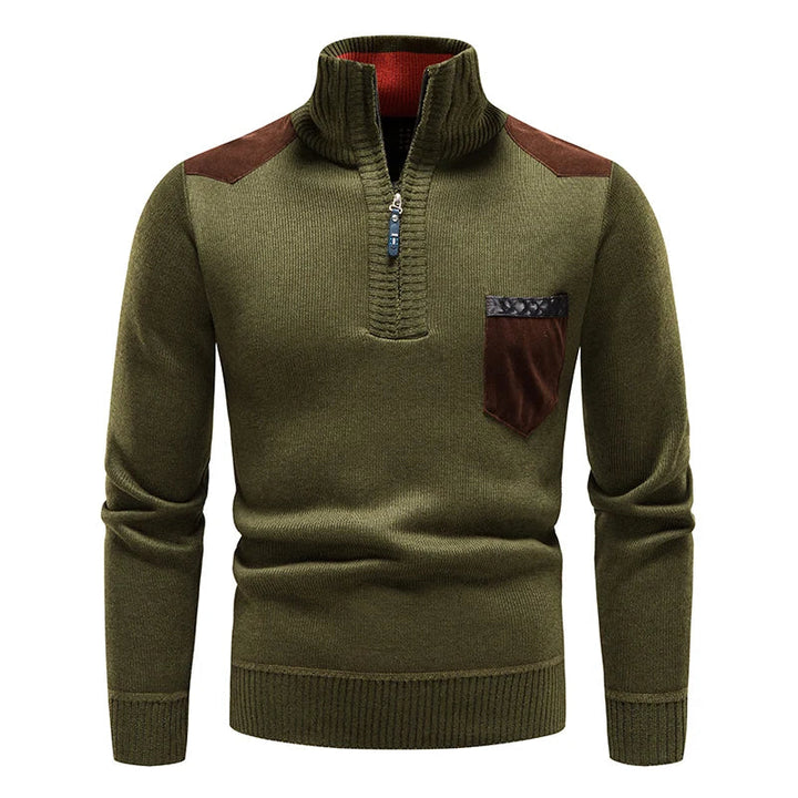 AVELYN LONDON™ | Men's Fleece Pullover with Zip