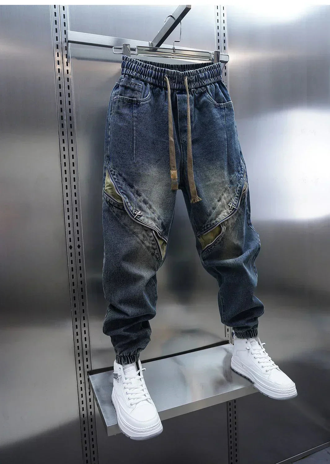 Laurent™ | Baggy Denim Trousers with Belt