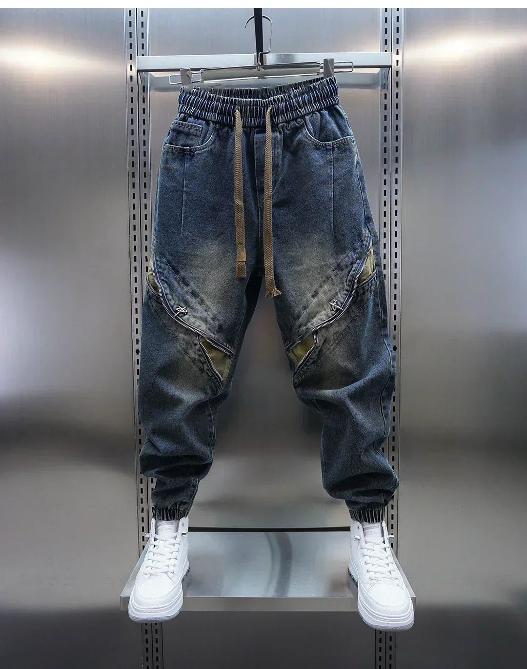 Laurent™ | Baggy Denim Trousers with Belt
