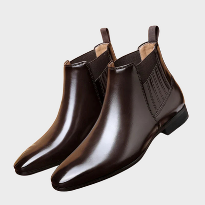Peyton | Synthetic Leather Ankle Boots
