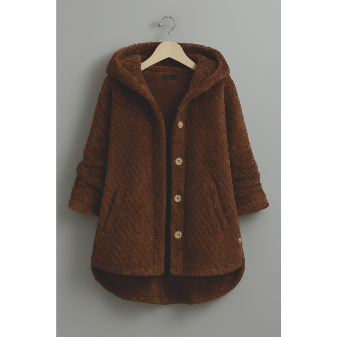 Keira | Button-Up Hooded Jacket