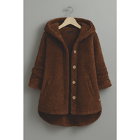 Keira | Button-Up Hooded Jacket