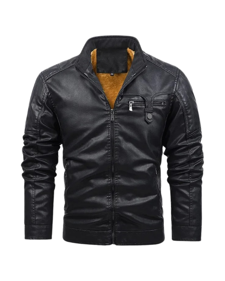 Harry™ | Retro Leather Jacket with Fleece Lining