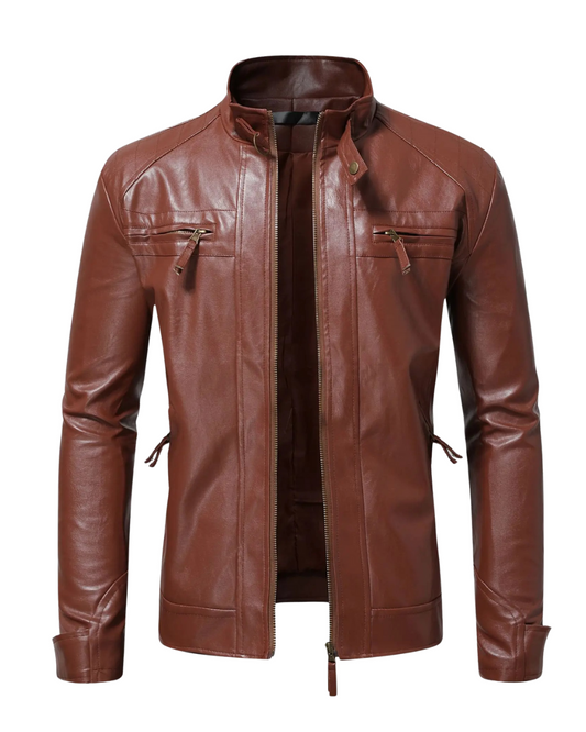 Charlie™ | Elegant Leather Men's Jacket