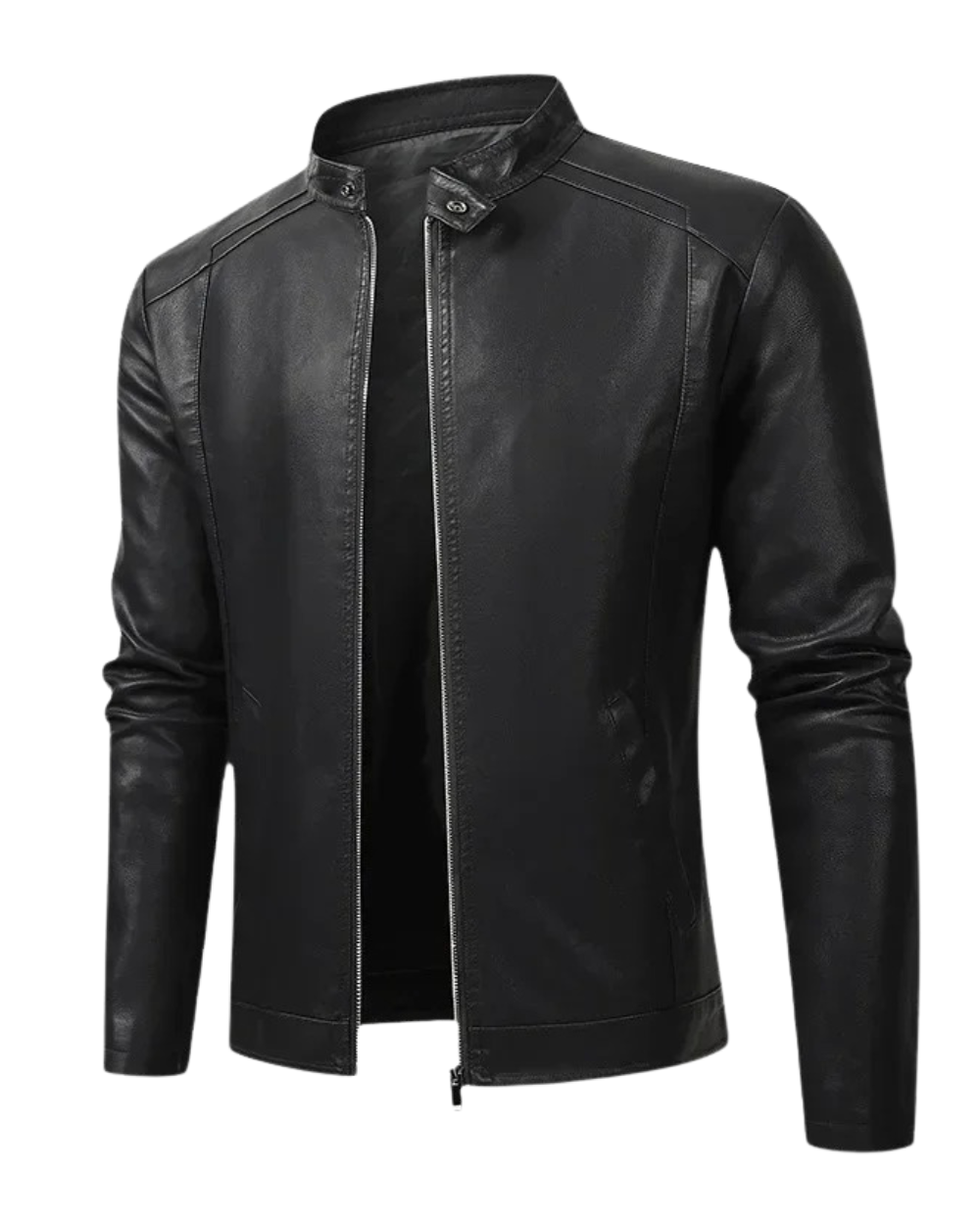 Mike™ | Elegant Leather Motorcycle Jacket