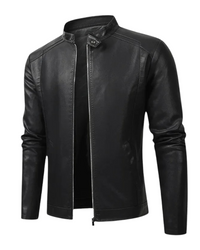 Mike™ | Elegant Leather Motorcycle Jacket