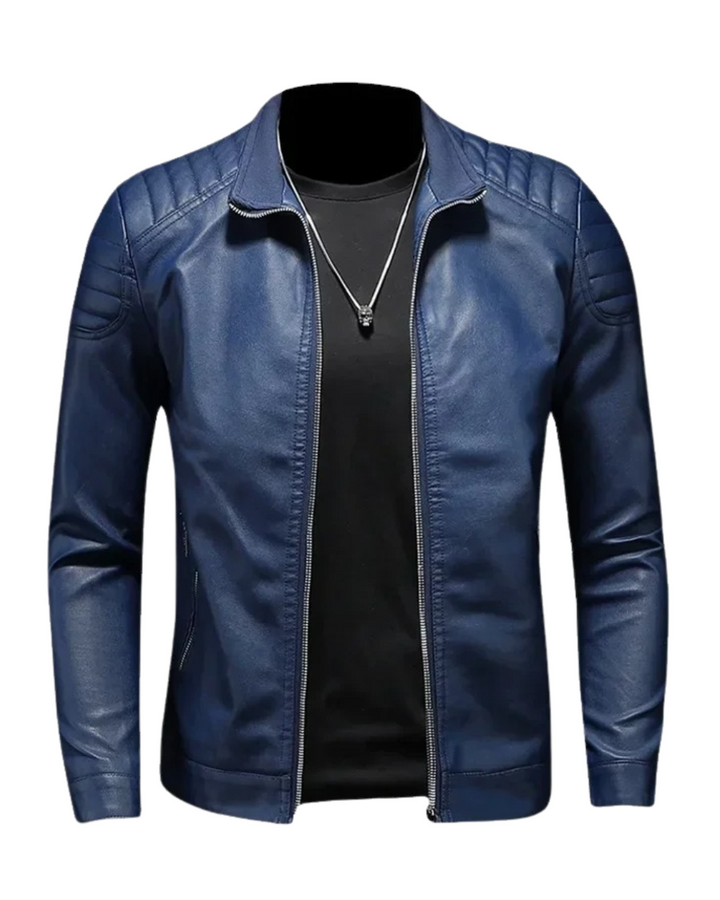 Harrison™ | Leather Jacket with Collar