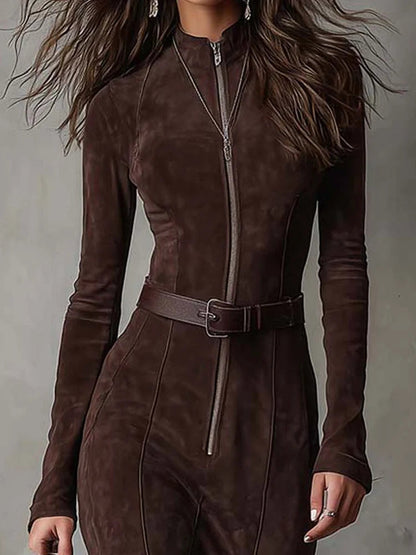 Avelyn™ | Alessia Suede Long Dress