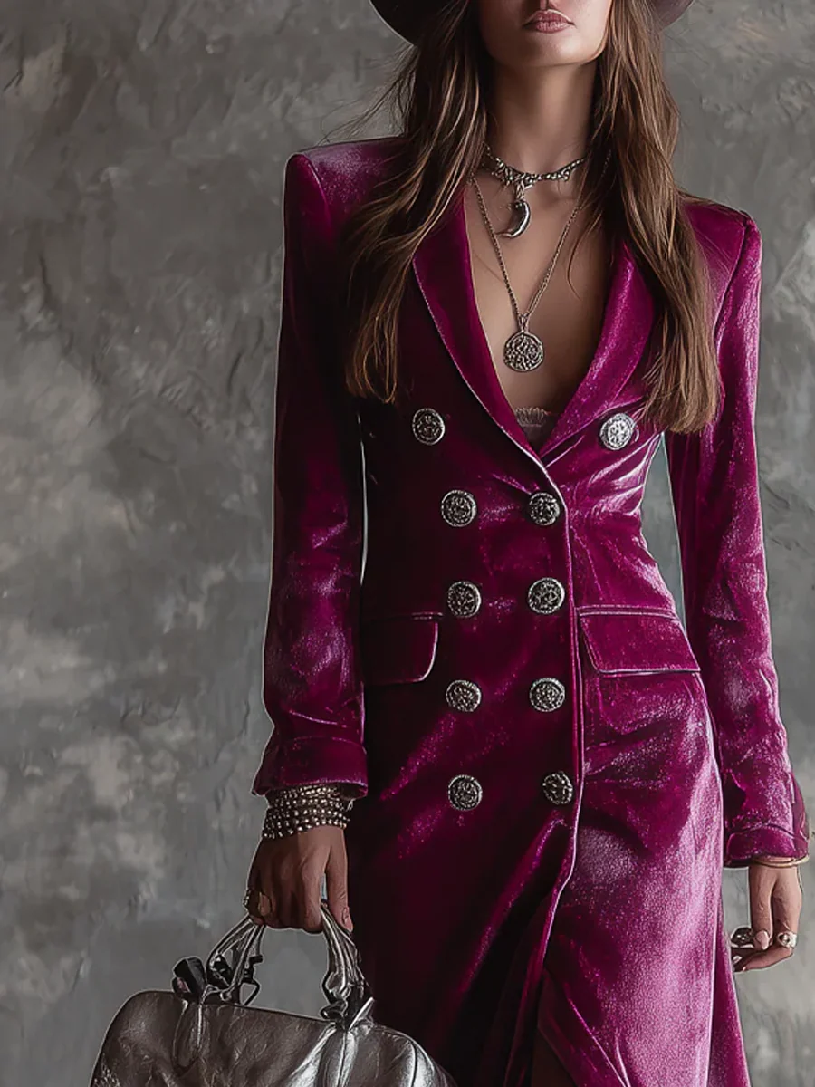 Avelyn™ Victoria | Velvet Blazer Dress