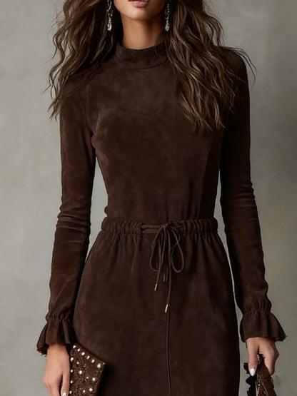 Avelyn™ | Isla Suede Midi Dress