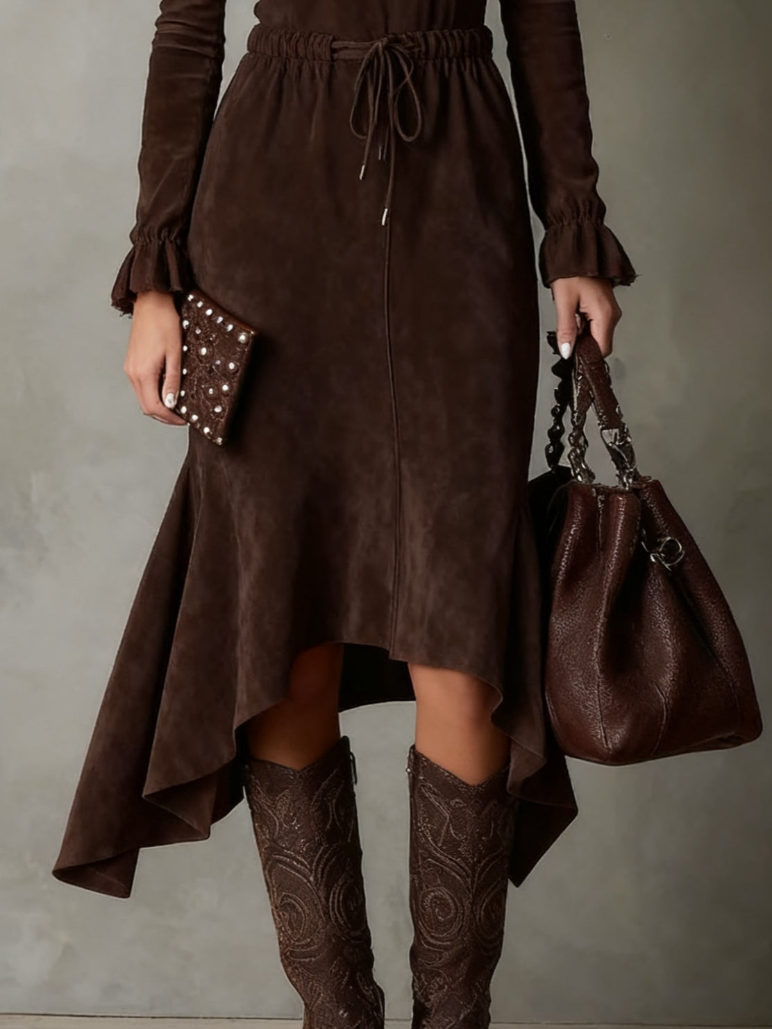 Avelyn™ | Isla Suede Midi Dress