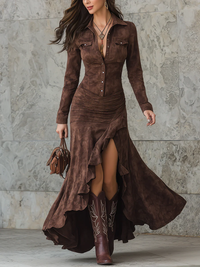Avelyn™ | Valeria Long Ruffled Dress