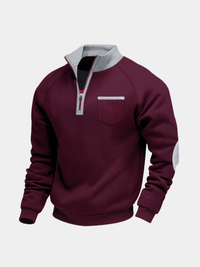AVELYN LONDON™ | Fleece Pullover with Half Zip for Men