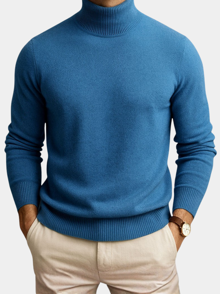 AVELYN LONDON™ | Men's High Neck Jumper