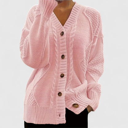 Frida - Elegant V-Neck Cardigan