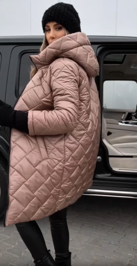 Bogna | Elegant Quilted Puffer Jacket with Hood