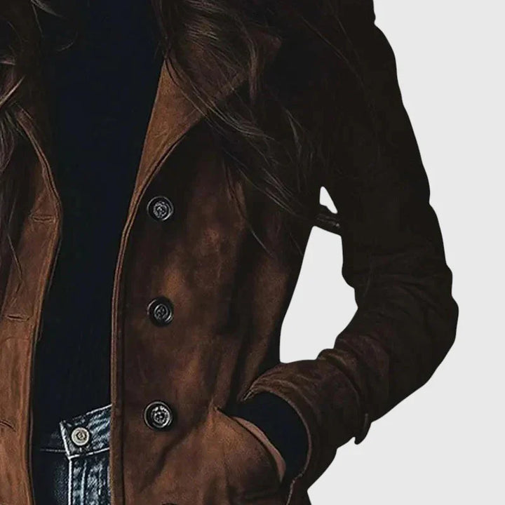 Tiffany | Elegant Brown Trench Coat