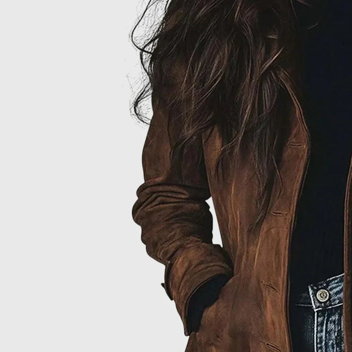 Tiffany | Elegant Brown Trench Coat