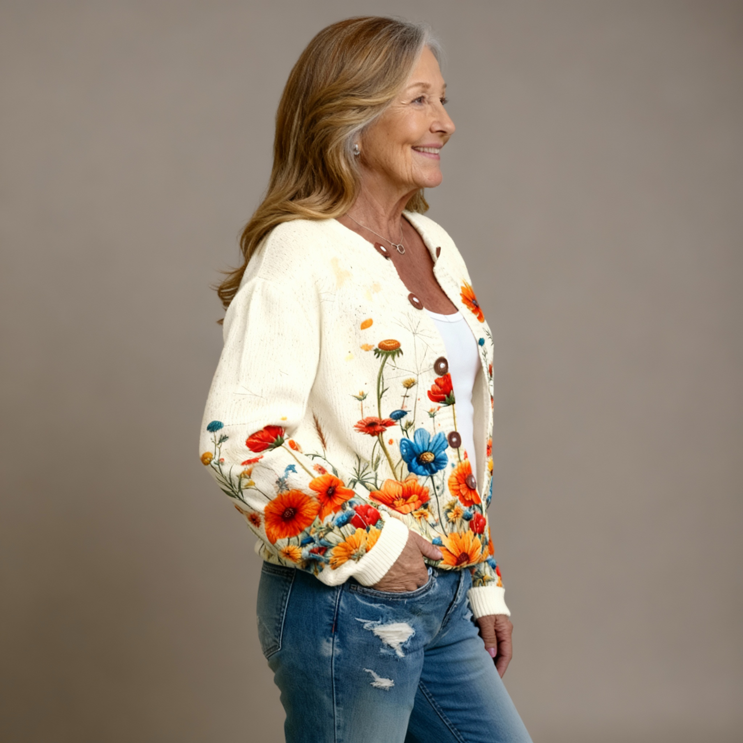 Helena | Vintage Flower Cardigan
