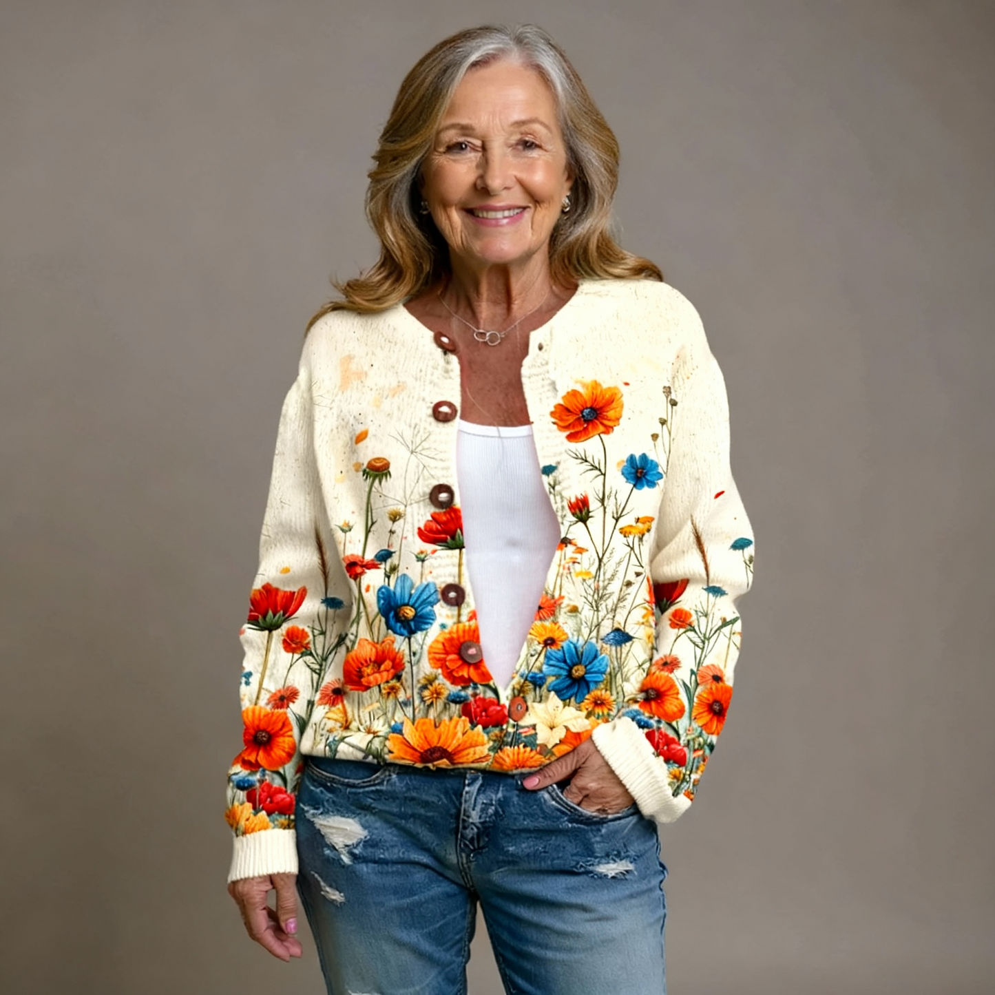 Helena | Vintage Flower Cardigan