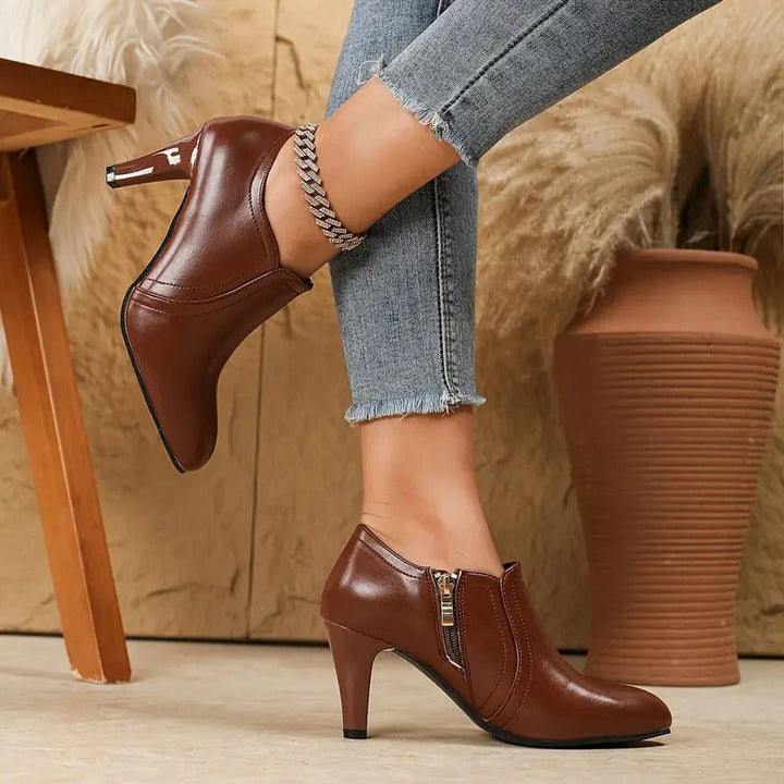 Charlotte | Leather Comfort Ankle Boots - Premium Edition