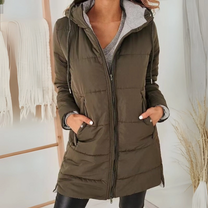 Karina | Lightweight Winter Puffer Jacket with Hood