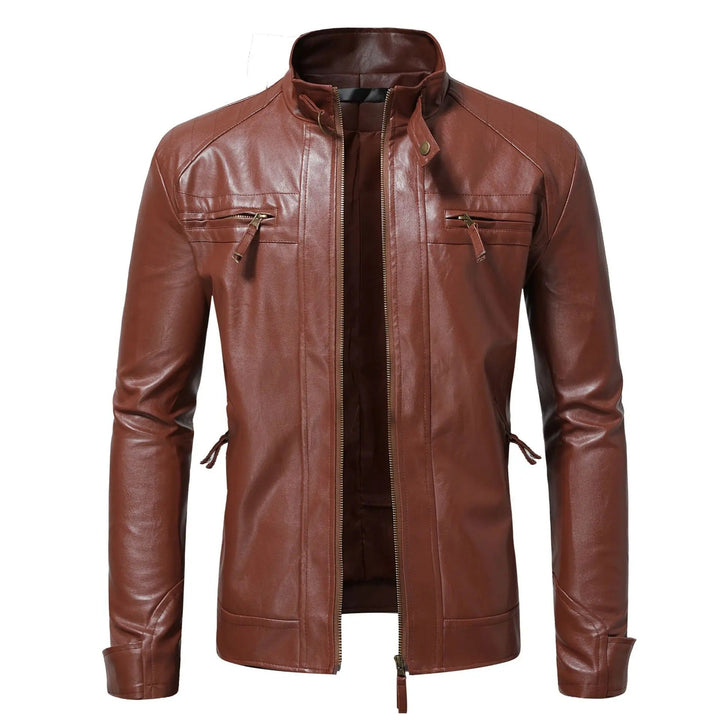 Charlie™ | Elegant Leather Men's Jacket