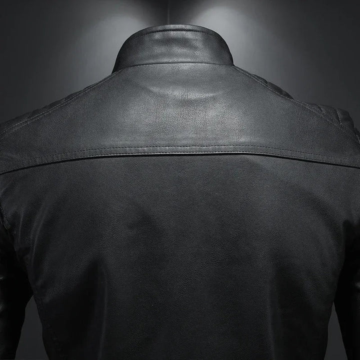 Harrison™ | Leather Jacket with Collar