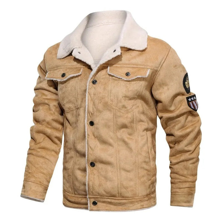 Daniel™ | Elegant Warm Fleece Leather Jacket