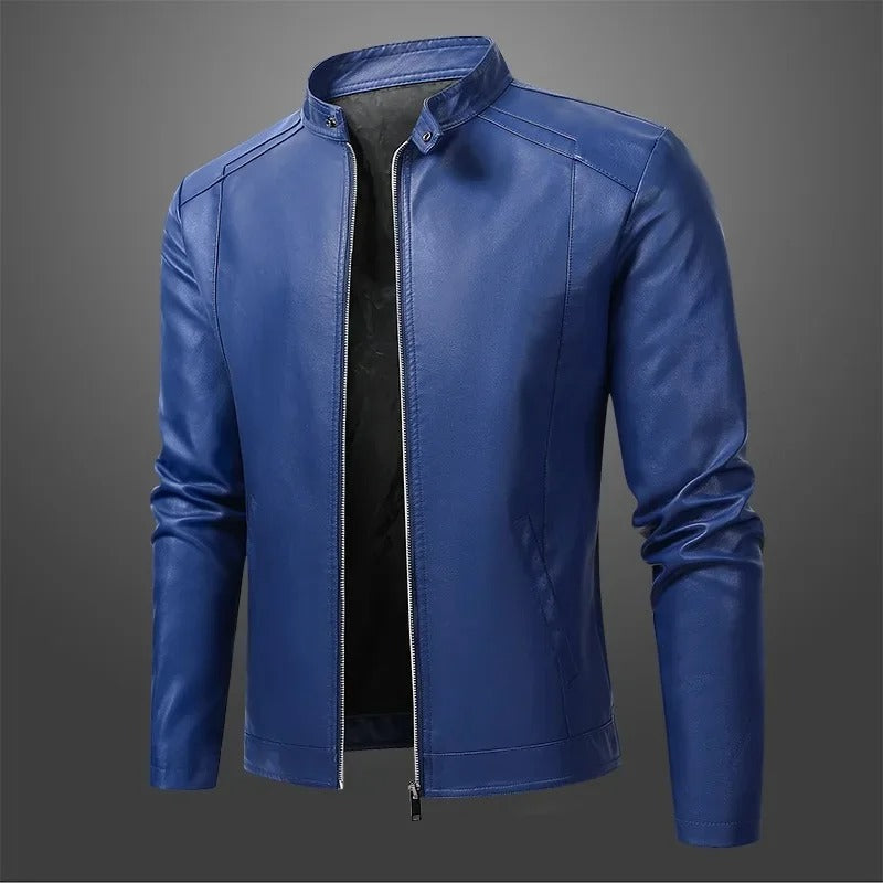 Mike™ | Elegant Leather Motorcycle Jacket
